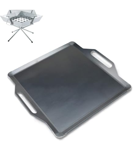 【廃番おまけ付】ファイアグリル ラージ＋UNIFLAME専用エンボス鉄板セット ファイアグリル フッ素鉄板 - ユニフレーム アウトドア用品総合